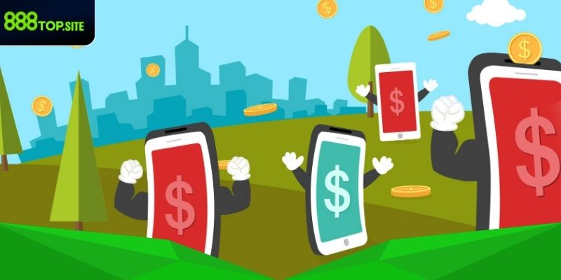 Truy cập vào mục nạp tiền 888Top trên hệ thống